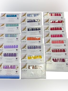 Bundle of 20 color street 100% real polish strips.